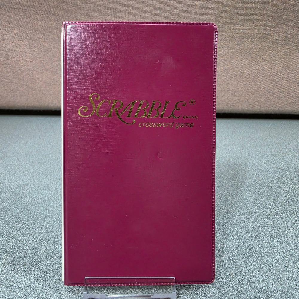 Rare Vintage Pocket Scrabble Travel Portable Board and tiles